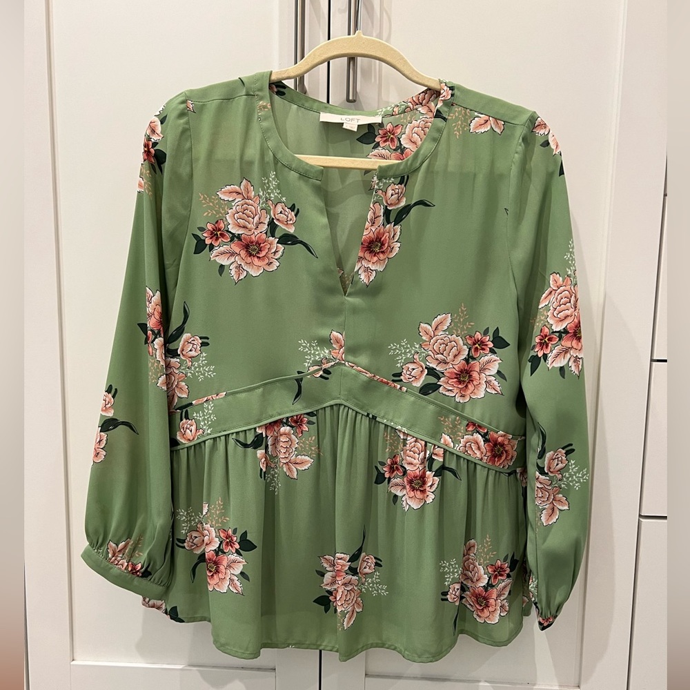 3/4 sleeve floral top